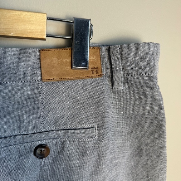 Haggar Men's 40 Lightweight Linen Blend Chino Walking Shorts‎ Gray Golf Preppy - Picture 6 of 15